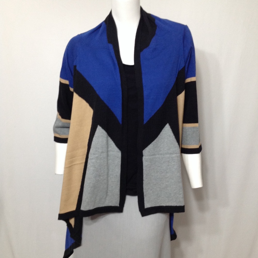 Focus 2000 Colorblock Sharkbite Cozy Sweater